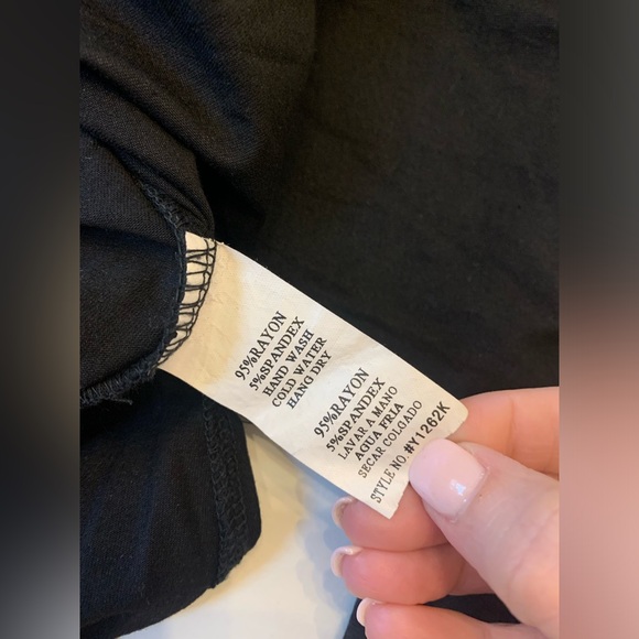 Anthropologie Mur Mur tunic top, black charcoal with side slits, wmns small (R) - Picture 4 of 7